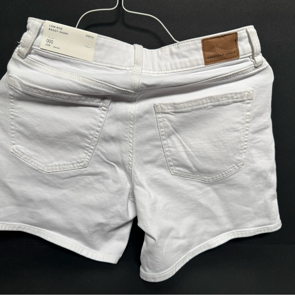 American Eagle Outfitters White Jean Shorts Summer Essential 000